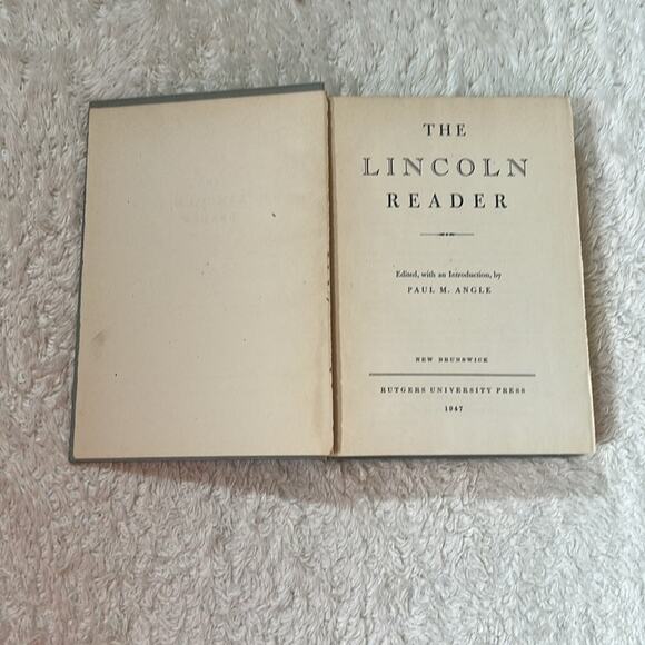 The Lincoln Reader 1947 Paul M Angle vintage hardcover, Fair - Picture 2 of 8